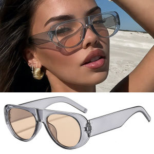 Retro Oval Frame UV Protection Sunglasses For Men And Women Fashion Multi-Color Outdoor Sunshade Sunscreen Eyewear