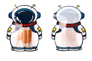 Cute Cartoon Zip Lock/ Resealable Standing Bag/ Cookies Candy Goodies Bag/ Gift Bag (10pcs)