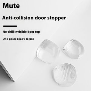 YONUO กันชนประตูเงียบพร้อมฐานกาวไม่เจาะจำเป็นตัวป้องกันการชน