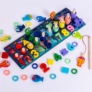 MAINAN EDUKASI PUZZLE KAYU ANAK 7 IN 1 / WOODEN MONTESSORI PUZZLE 7IN1