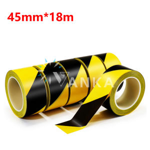 Vanka 18m Caution Tape Pvc Adhesive Safety Warning Signs Sticker For Factory Shopping Mall Road Danger Reminder