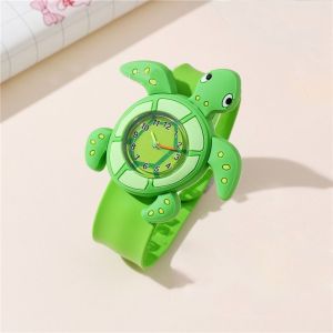 MINUTE Boys Girls Kids Gift 3D Digital Slap Watch Quartz Wrist Watches Cute Frog