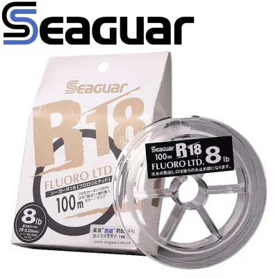 【Limited stock】 Seaguar R18 Fluoro Ltd 80m/100m 100% Fluorocarbon Fishing Lines Made In Japan Highest Strength Softness