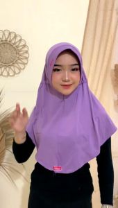 Hijab Sabrina Bahan Jersey Pola Normal & Nyaman Dipakai