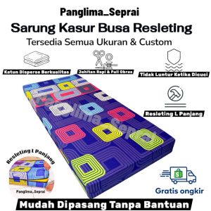 Sarung Kasur Busa Seprai Resleting Tersedia Semua Ukuran Jumbo King Queen Single Murah Berkualitas Motif Hollow