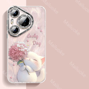 Huawei Pura 70 Case Huawei Pura 70 Pro Case Huawei Pura 70 Ultra Hydrangea Cat Matte Lens All Pack Hard Phone Case