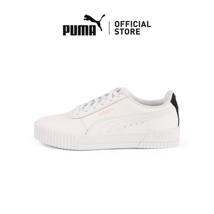 [NEW] PUMA Carina Leather Women's Sneakers (White) | Lazada PH