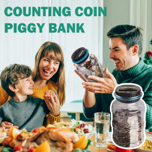 Digital Coin Bank Counting Money Box Cute Tabung Budak DIGITAL TAP Coin Bank Malaysia Transparent Digital Piggy Bank Coin Savings LCD Count