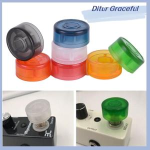 Ditur 1x Footswitch Topper Colorful Plastic Bumpers Protector For Guitar Effect Pedal