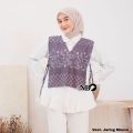 Vest Batik Wanita Rompi Batik Atasan Wanita Outer Batik Modern Vest Batik New Katun. 