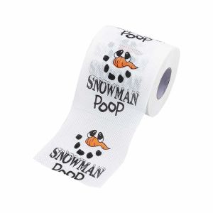 W3DD Santa Printed Christmas Toilet Roll Paper Christmas Tree Printed Kitchen Tool Christmas Pattern Tissue Happy  Year Color Pattern Christmas Supplies Home Decoration  Year