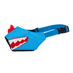 HamshMoc Soft Dog Muzzle Breathable Pet Muzzle Nylon Adjustable Comfortable Anti-Barking Anti-Licking Anti-Falling with Quick Release Buckle