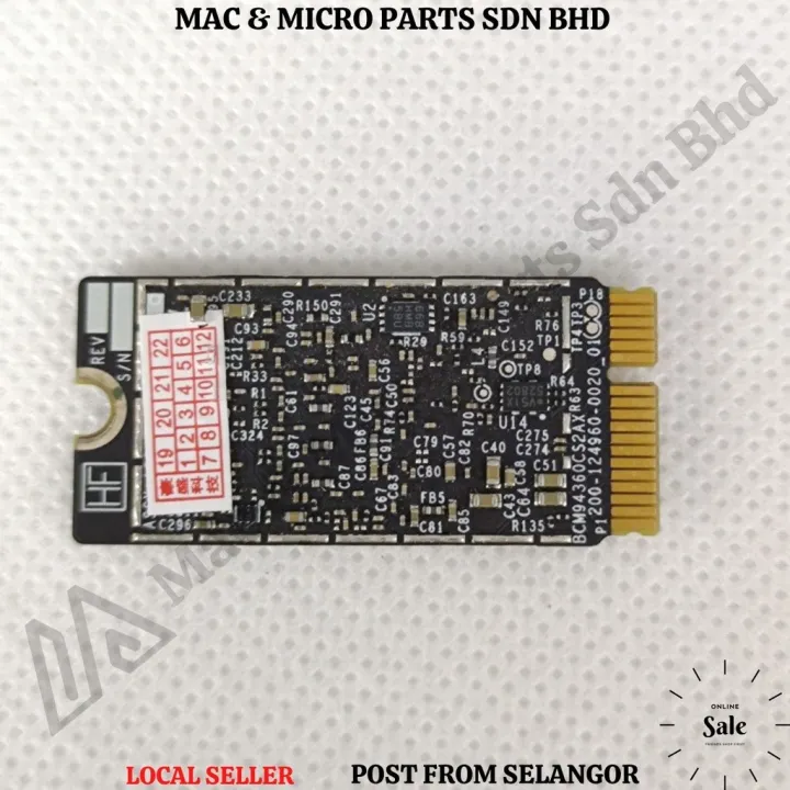 Mac & Micro Parts New Macbooks Air 11/13inch 2013 2014 2015 A1465 A1466 WIFI Bluetooth Card Replacement Laptop SparePart