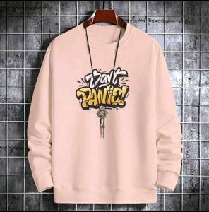 Sale Spesial Sweater Keren Crewneck Elegan Kaos Pria Kasual Sweatshirt Trendy Sweter Cowo Dont Panic