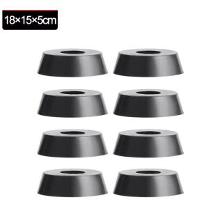 40Pcs Anti Slip Furniture Foot Black Speaker Cabinet Bed Table Box Conical Rubber Shock Pad Floor Protector Furniture Parts