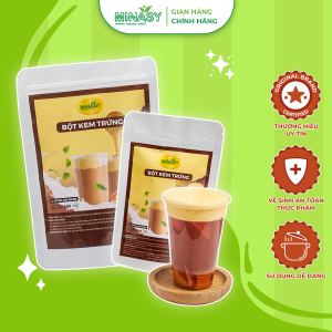 Bột kem trứng tự nấu trà sữa béo ngậy thơm ngon Minasy