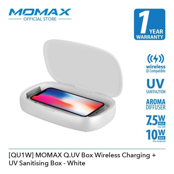 MOMAX [QU1] Box Wireless Charger UV Sanitising Box