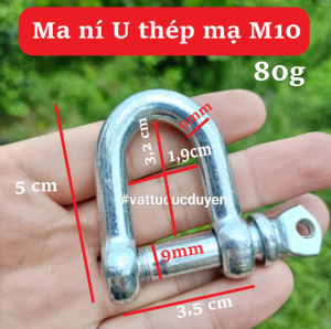 Ma ní U thép mạ Phi 10mm - #vattuduvduyen
