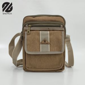 Baepack Tas Selempang Cowok Alfie Brown / Tas Bahu Pria Wanita / Tas Selempang Produsen Bandung / COD