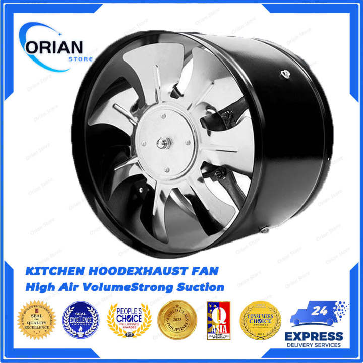 4 Inch Inline Exhaust Fan Air Ventilator Metal Ventilation Exhaust Fan 