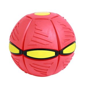 Magic Flying Saucer Ball UFO Flat Throw Disc Ball with LED Light Toy Outdoor Kids Sports Balls Mainan Budak 飞碟球 圆盘球