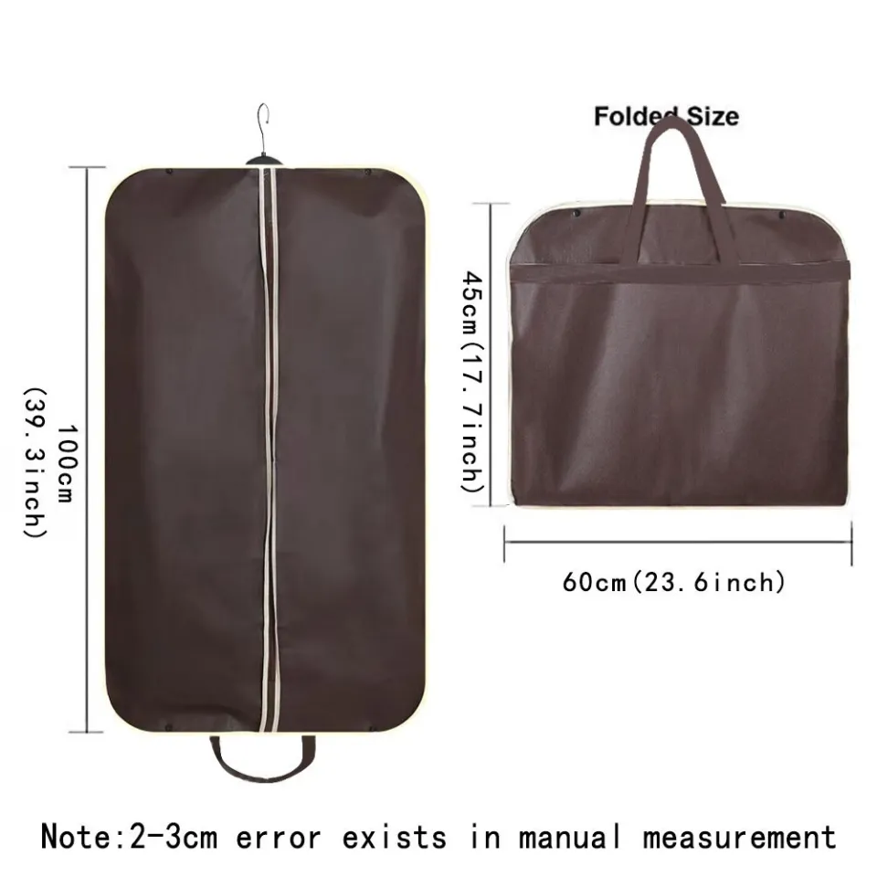 Garment Bags Non-woven Fabric Waterproof Dust Bag Wardrobe Hanging
