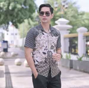 COD Kemeja Batik Pria Lengan Panjang Slim Fit Bahan Katun Kwalitas Premium Modern Lapis Furing