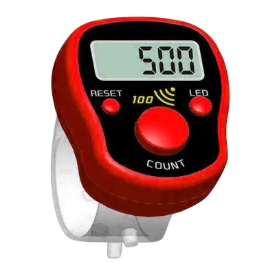 【COD&Fast Delivery】Weave Stitch Marker Tally Counter Mini Finger Counter Electric Digital Display LCD with Light