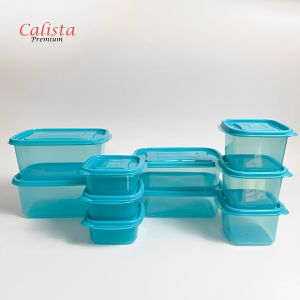 【CALISTA】OITA SET 10 PCS FOOD CONTAINER SET WADAH PENYIMPANAN MAKANAN ORGANZER KULKAS FOOD PREAPARATION