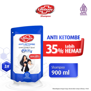 Lifebuoy Shampo Anti Ketombe Anti Dandruff Dengan Milk Nutristrong & Active Zinc 900ml