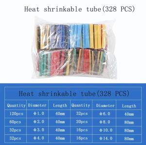 Heat Shrink Tube Shrinking Assorted Polyolefin Insulation Sleeving Wire Cable Sleeve Wrap