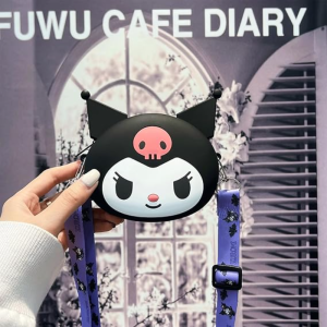 Kuromi Silicone Kids Shoulder Bag Crossbody Bags Kuromi Melody Coin Purse Kawaii Toys Birthday Gifts
