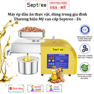 Máy ép dầu ăn thực vật dùng trong gia đình. Thương hiệu Mỹ cao cấp Septree - Z6 - BẢO HÀNH 12 THÁNG