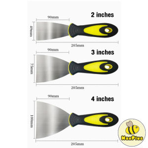 MaxPlus Stainless Steel Paintscraper putty scraper spatula Rubber Handle