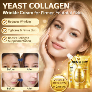 Anti Wrinkle Cream Yeast Collagen Mask Smoothing Firming Face Moisturizer Cream Wrinkle Reduction Skin Hydration Anti Aging Skincare