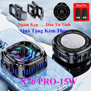 Quạt tản nhiệt điện thoại máy tính bảng sò lạnh 3in1 X76 Pro 15W có 3 chế độ làm mát