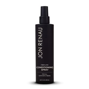 Jon Renau Fiber Love Synthetic Conditioning Spray Leave In Conditioner for Wigs & Hair Extensions Detangler Spray for Synthetic Hair Paraben and Sulfate Free Wig Care 8.5 oz