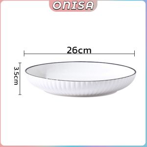Ceramic Serving Bowl 5/8/10inch Japanese Style Soup Bowl Plate Salad Mixing Bowls