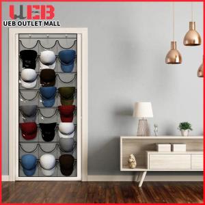 Hat Organizer Racks for Baseball Caps Hat Storage Holder with 3 Hooks Behind Door Hat Protect Storage Rack for Wall Door