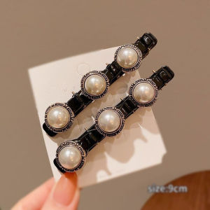KS thanh lịch bốn lá cỏ ba lá kẹp tóc với Rhinestone điểm nhấn cho phong cách ponytails và tóc mái bên