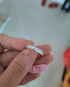 TERMURAH!!! CINCIN COUPLE CINCIN TUNANGAN/NIKAH CINCIN PERAK 925 LAPIS EMAS PUTIH / PERHIASAN CINCIN WANITA ATAU CINCIN PRIA SILVER 925