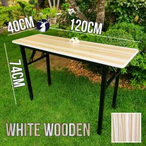 FOLDABLE TABLE DESK FOR DINING COMPUTER STUDY DESK MODERN & MINIMALIST STYLE WOODEN PORTABLE TABLES