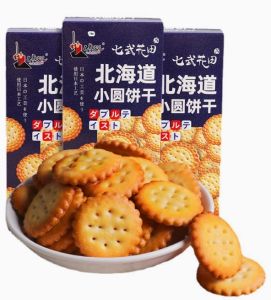 北海道日式海盐味小圆饼干60g/Hokkaido Biscuit Japanese-style sea salt flavor small round biscuits 60g)
