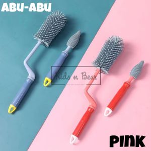 2in1 Sikat Botol Silikon Bayi: Pembersih Botol & Bantal Sosial