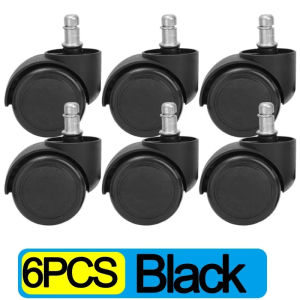 6PCS Universal Chair Wheel Caster Furniture Swivel Castor Office Replacement Wheels Roller Home Hardware 360° Load Bearing