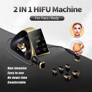 2 in 1 Hifu Face Lifting High Intensity Focused Ultrasound Rotating 360 Max Machine New Ultrasonic 22d Device Skin Tightening