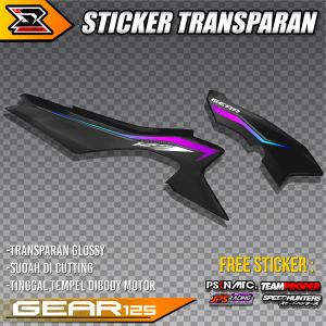 Sticker Striping Yamaha Gear 125 -  Stiker Yamaha Gear 125 Transparan Bening Super Glossy JP-01