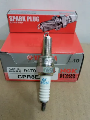 ORIGINAL YAMAHA SPARK PLUG NGK (CPR8EA-9) FOR NMAX ALL VERSION / AEROX ALL VERSION / SNIPER 150 / SNIPER 135 / FZ16 / FZ150 / SZ16 / SZ150 / SNIPER 155 / YTX 125 (94701-00415-00)