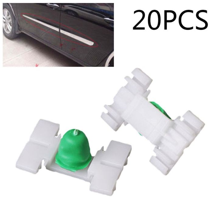 20pcs Car Exterior Door Clips For 93-06 For BMW E36 E46 323 325 328 323 330 Side Moulding Trim Clips