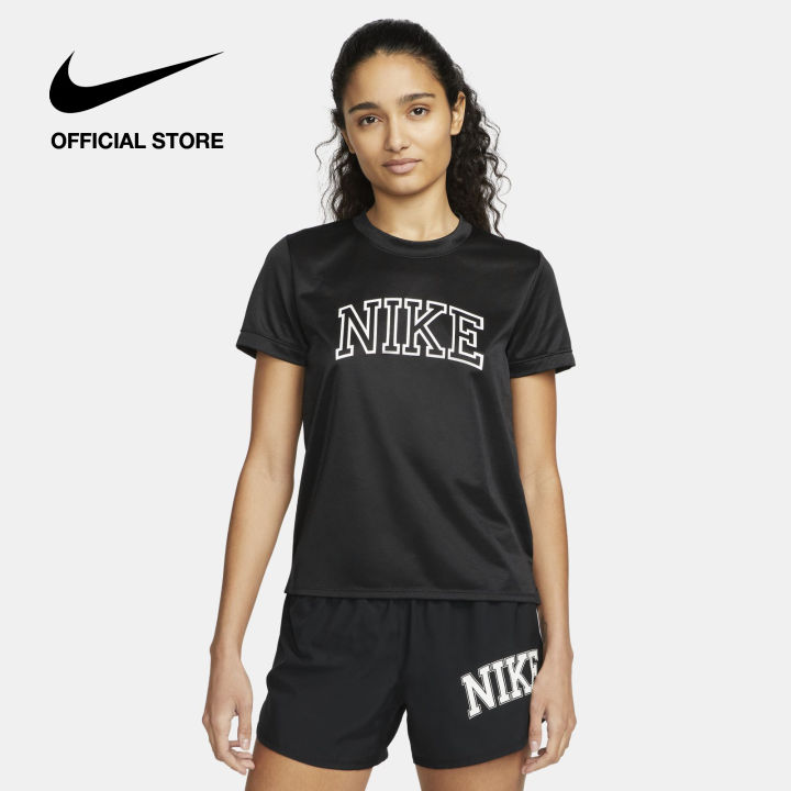 Nike Women's Dri-FIT Swoosh Run Running Short-Sleeve Top - Black